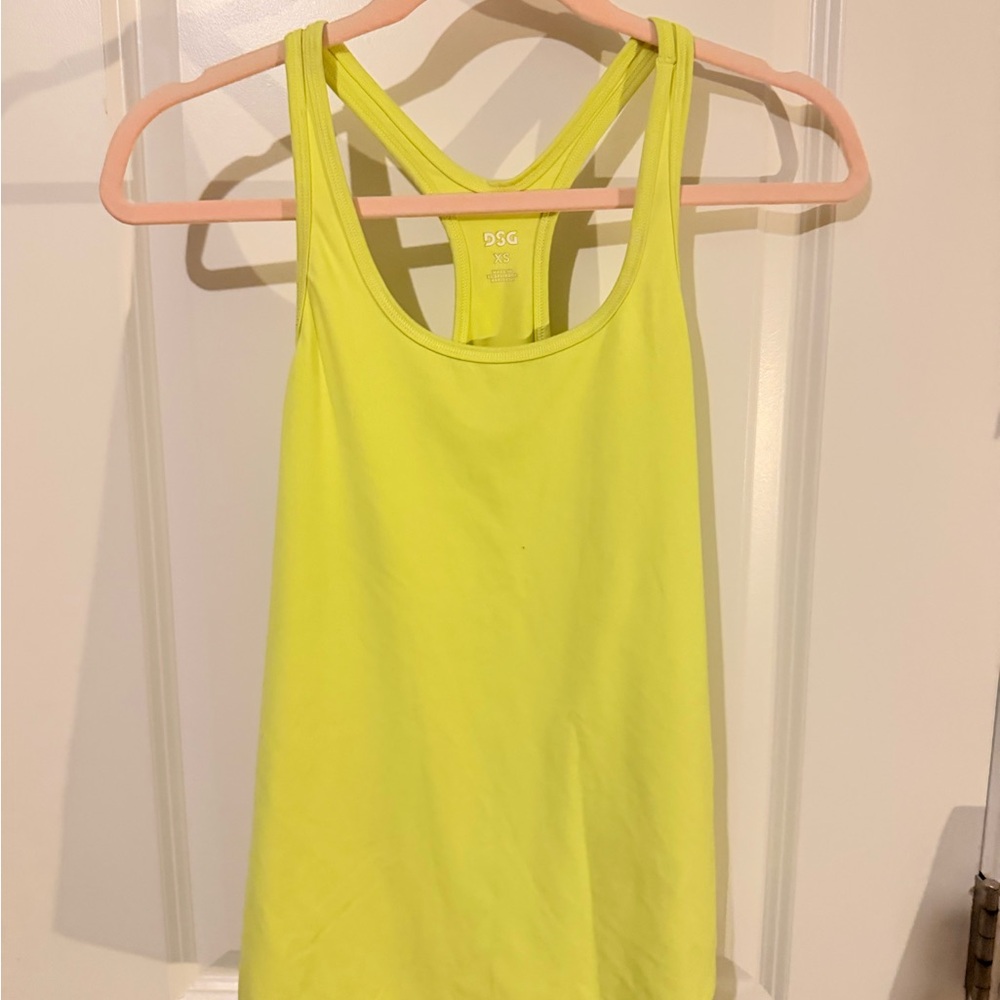 DSG Neon Lime Racerback Tank Top